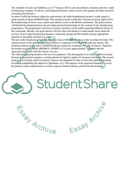 Music Business & Management Business Plan and Funding Proposal