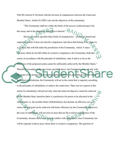 The Role of the European Court of Justice