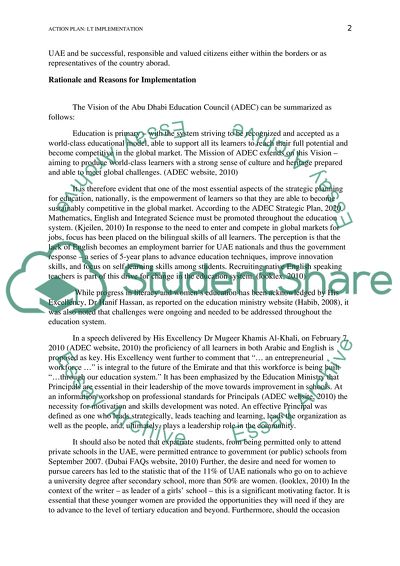Action Plan: License Teacher Program Implementation