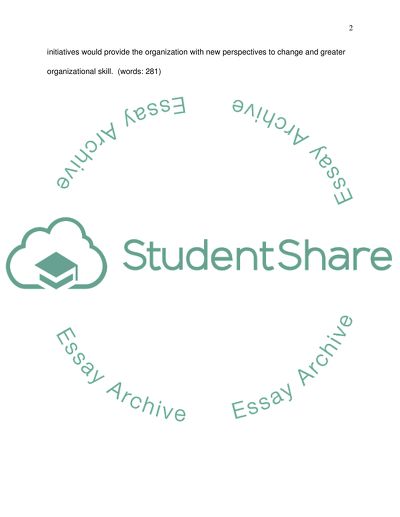 An Opportunity to Affect Change