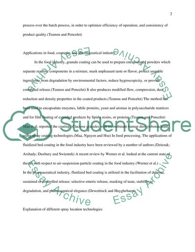 Impact of Spray Location on Coated Granule Quality Using Fluidized Bed Coating