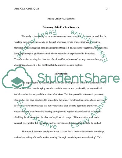 Research Design and Procedure