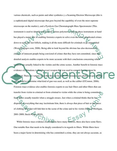 Forensic Trace Evidence Examinations