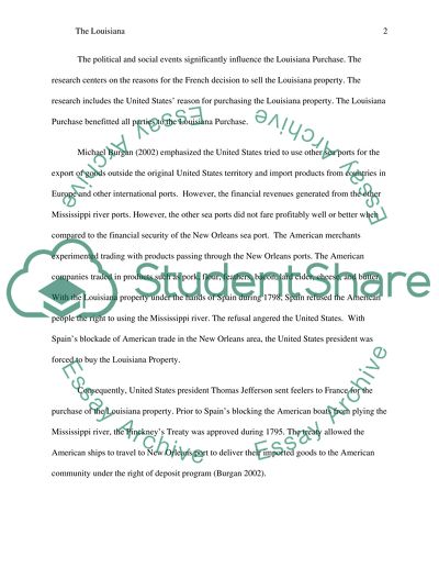 The Louisiana Purchase