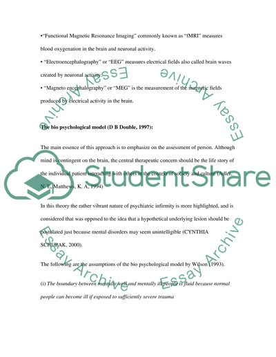 The Bio-Psychological Model