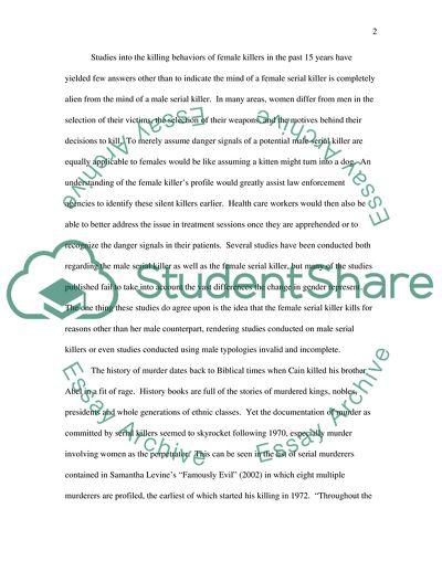 Female Serial Killers