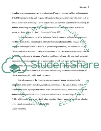Climate Change, Equilibrium Temperature and Climate of the Earth