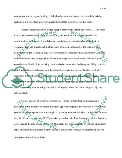 Comedian Russell Peters jokes are controversial in that it is racial