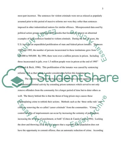 Recommendations for the Implementation of the Prison Term Policy