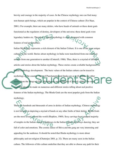 Parallel Mythologies: Chinese and Hindu Mythologies