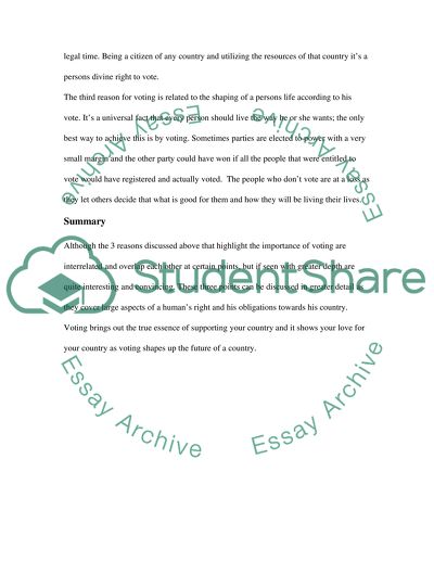 The Importance of Voting in America