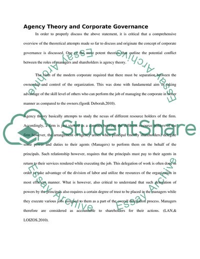 The Nature and Extent of Corporate Governance Failure