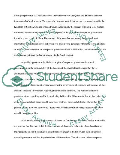 Islamic Corporate Governance