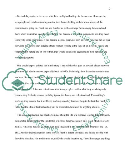 Literary Analysis of Richard Fords Optimists