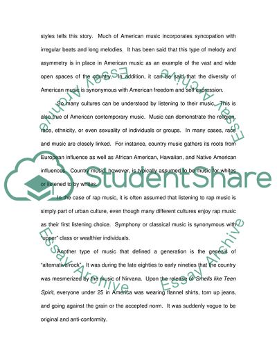 The Social Use of Music in Contemporary American Society