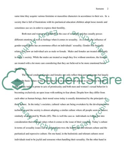 Sexuality in Todays Society