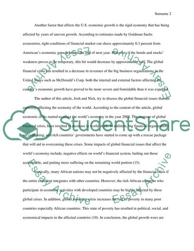 Recently economic issue about Wall Street Journal