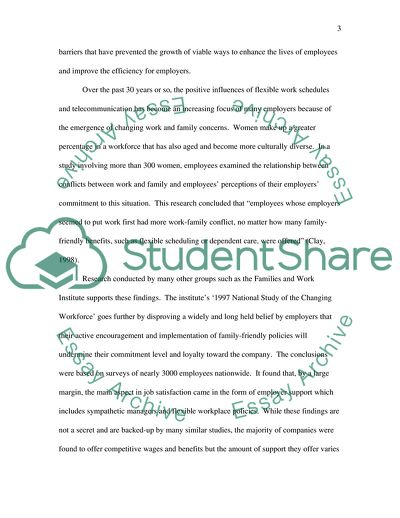 Benefits of Alternate and Flexible Work Schedules