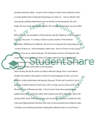 Depletion Of The Environment