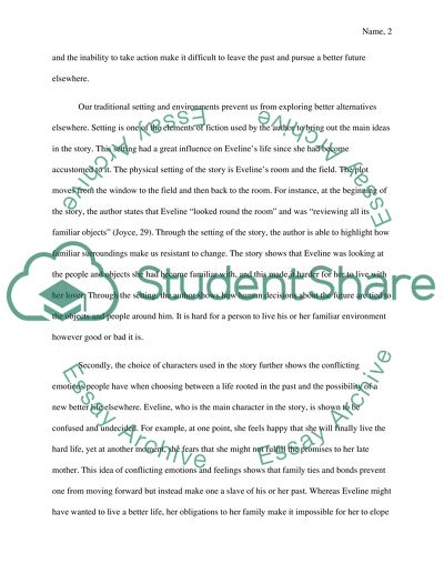 How the Past Affects Our Future in Eveline by James Joyce