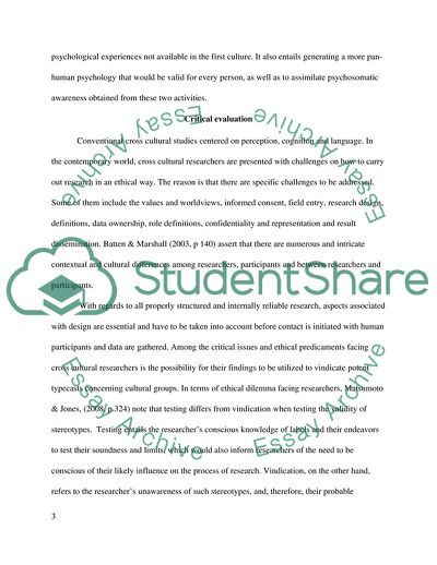 Is It Always Necessary To Take Into Account Cultural Differences In Psychology Research
