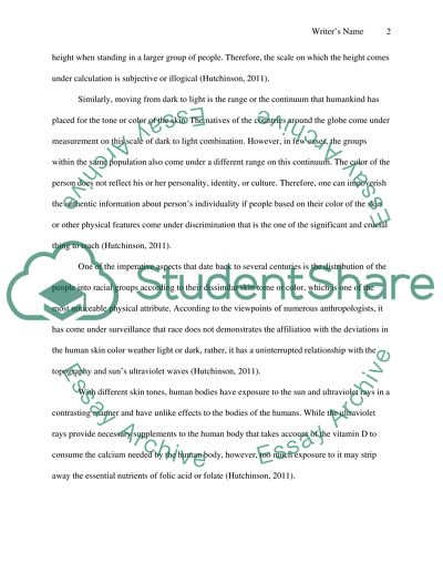 Racial and Ethnic Matter