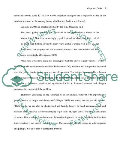 Oryx and Crake: Insights to the Apocalypse