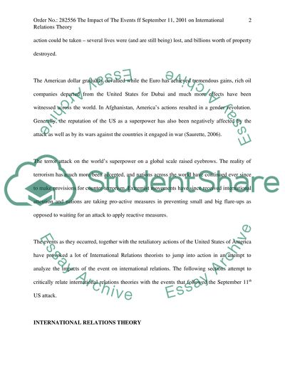 International Relations and Terrorism