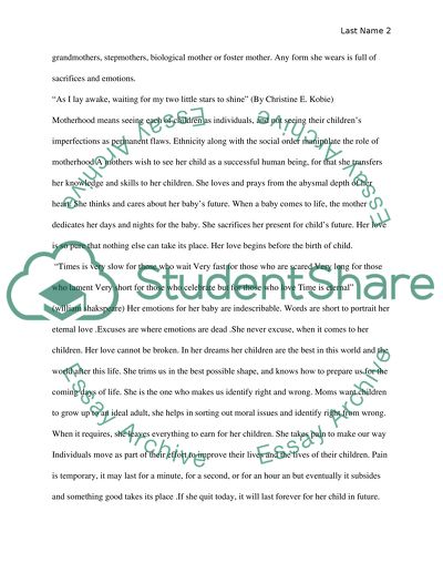 The Motherhood Image in Literature