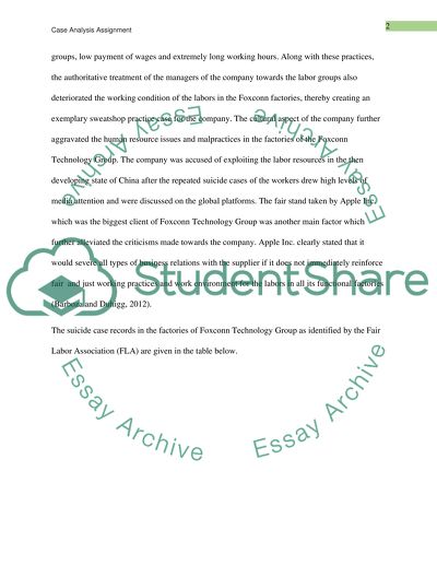 Independent Investigation of Apple Supplier