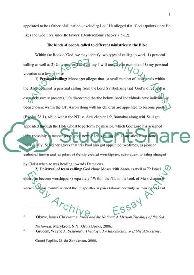 The Kinds of People Called to Different Ministries in the Bible