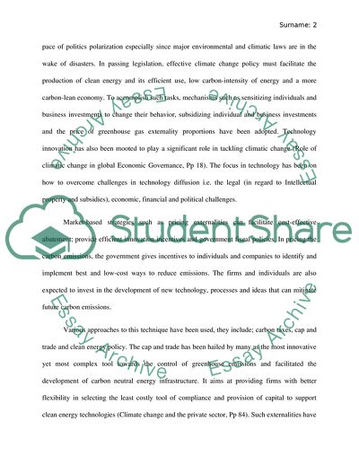 Technological and Market-Based Solutions