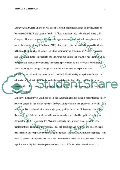 Shirley Anita St. Hill Chisholm