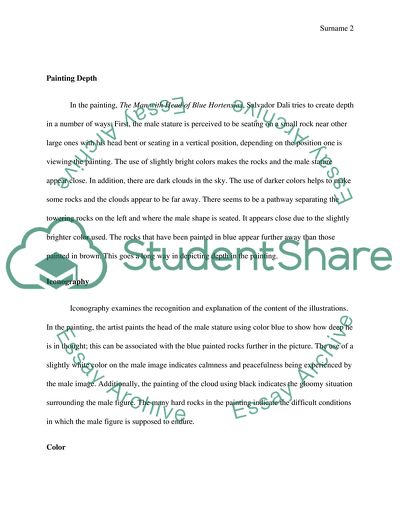 The Man with Head of Blue Hortensias