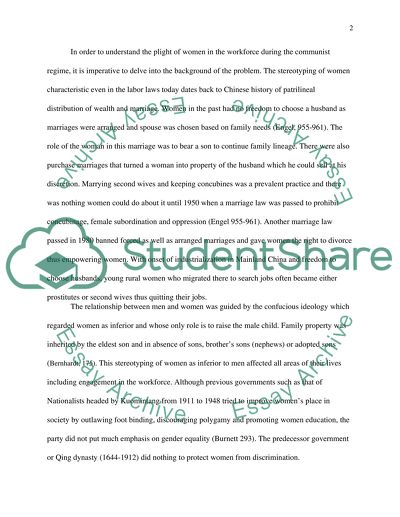 Chinese Women in Workforces