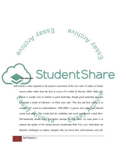 Self-Esteem in Psychology