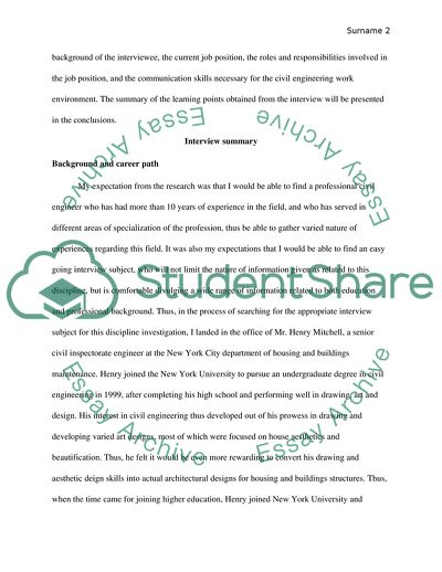 Discipline Investigation - Civil Engineering