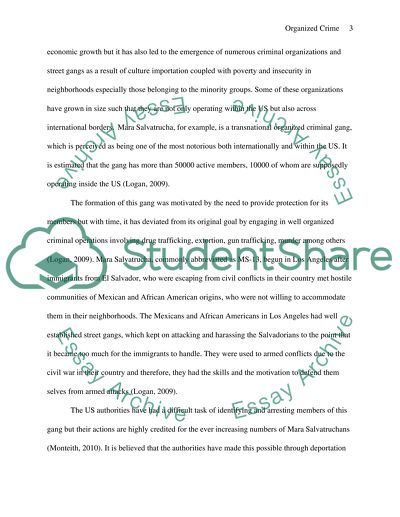 Criminal Organizations in the US