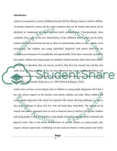 Examining the Role of Parents in Supporting Their Child with Autism in Mainstream Education