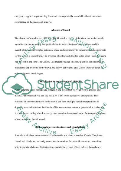 Role of Sound Effects in Movies