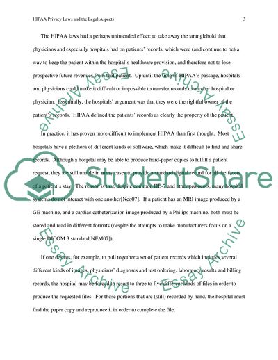 HIPAA Privacy Laws and the Legal Aspects