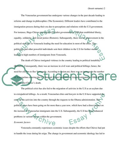 Venezuelan Immigration Problems in U.S