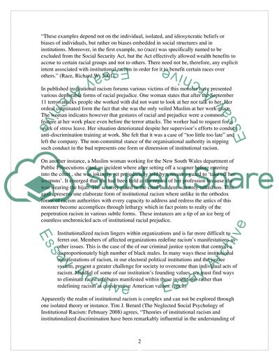 What Is Institutional Racism