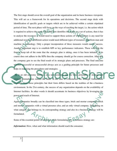 E-Business Strategy