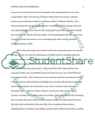 Female Nazi War Criminals