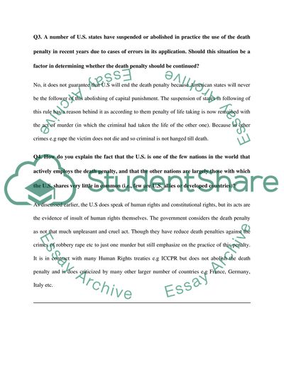 The Global Shift against the Death Penalty