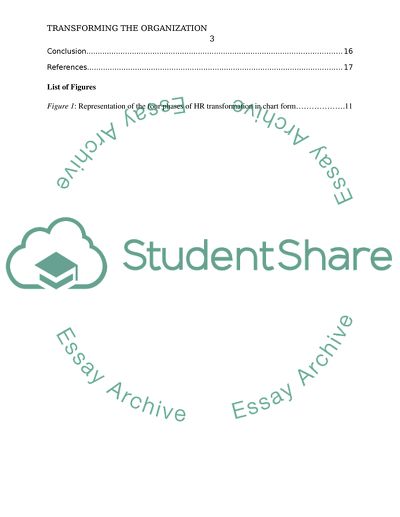 Transforming the Organization