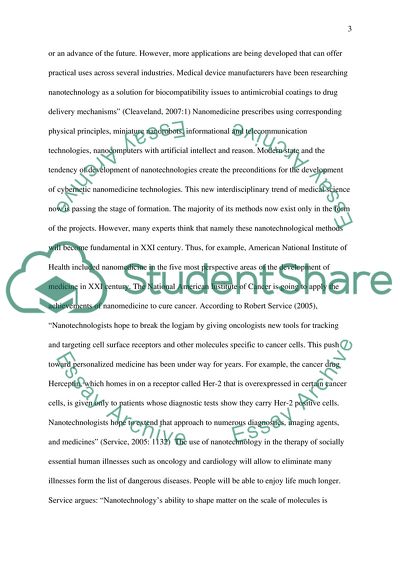 Nanotechnology in Medicine