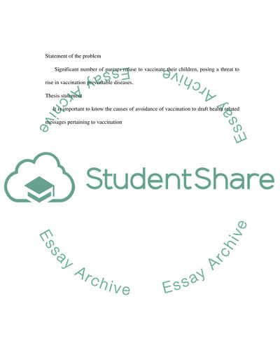 Clinicians Approach to Parents Who Refuse to Vaccinate: What Works