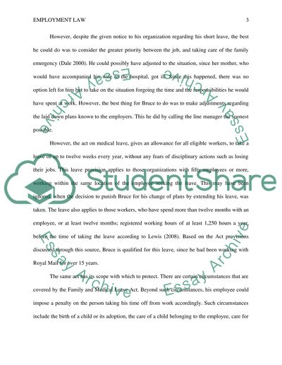 Individual Employment Law under Family and Friendly Right